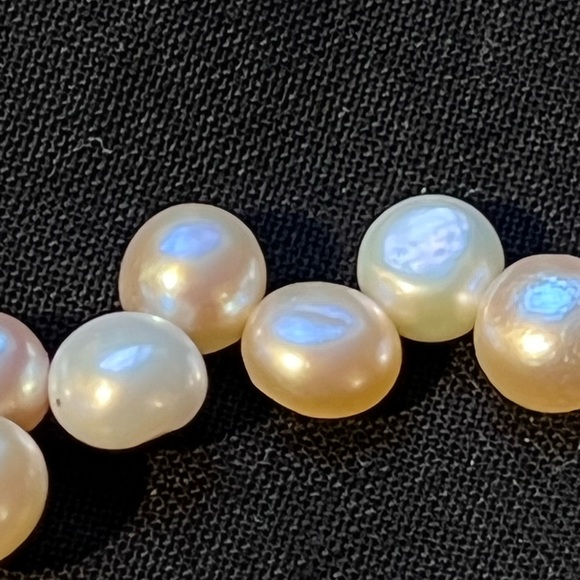 Real Pearl 2 Color Necklace - Picture 9 of 17